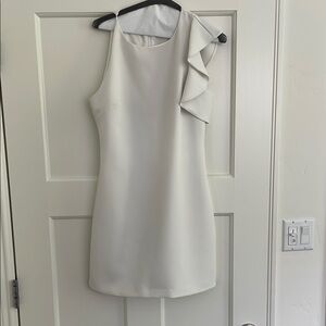 Lulu White Ruffle Dress